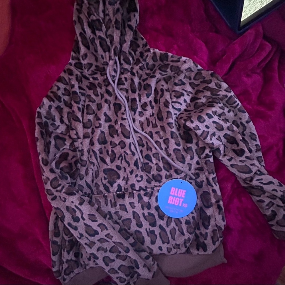 Leopard Print Hoodie